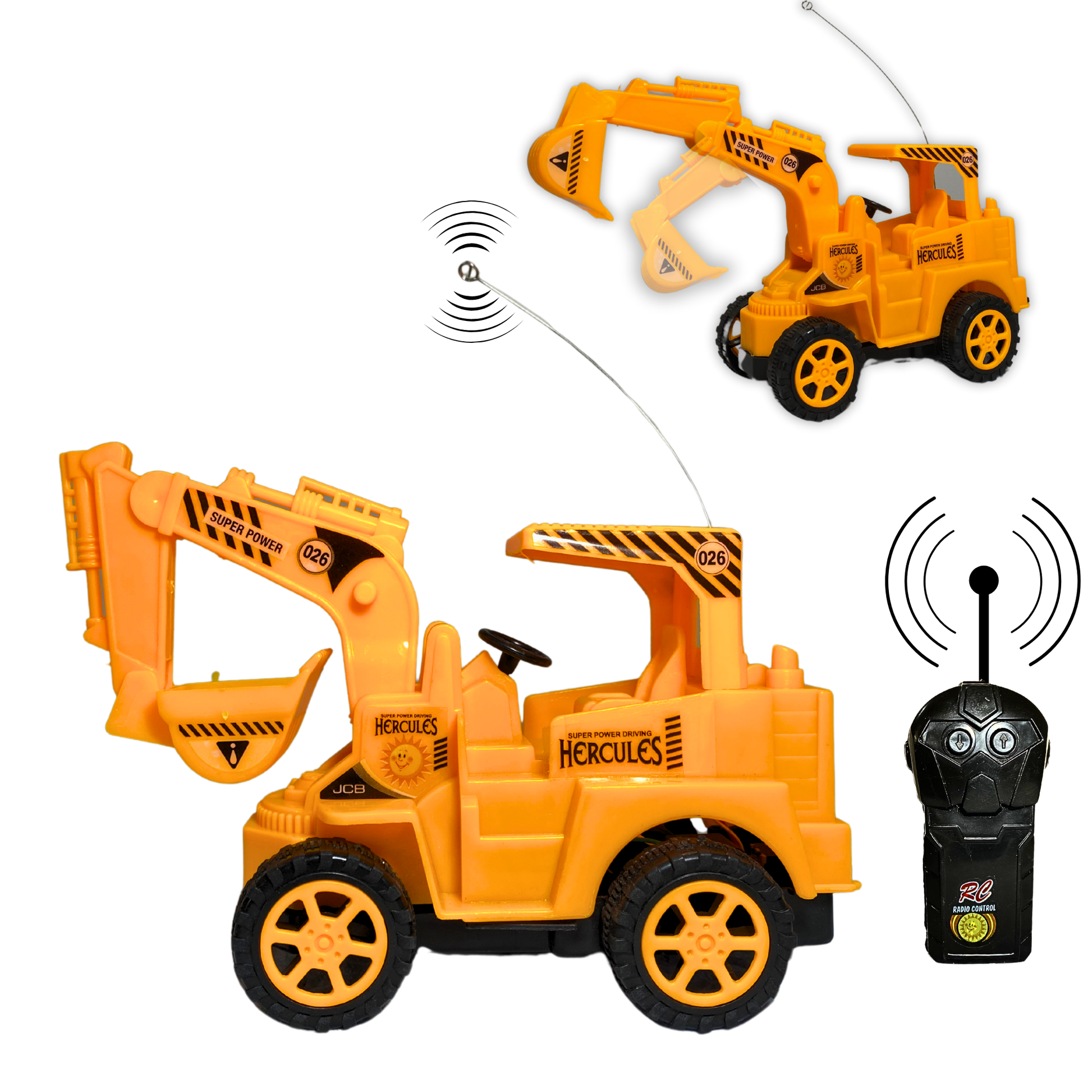 JCB Bulldozer Toy for Kids | Battery-Operated RC with 2-Way Remote Control