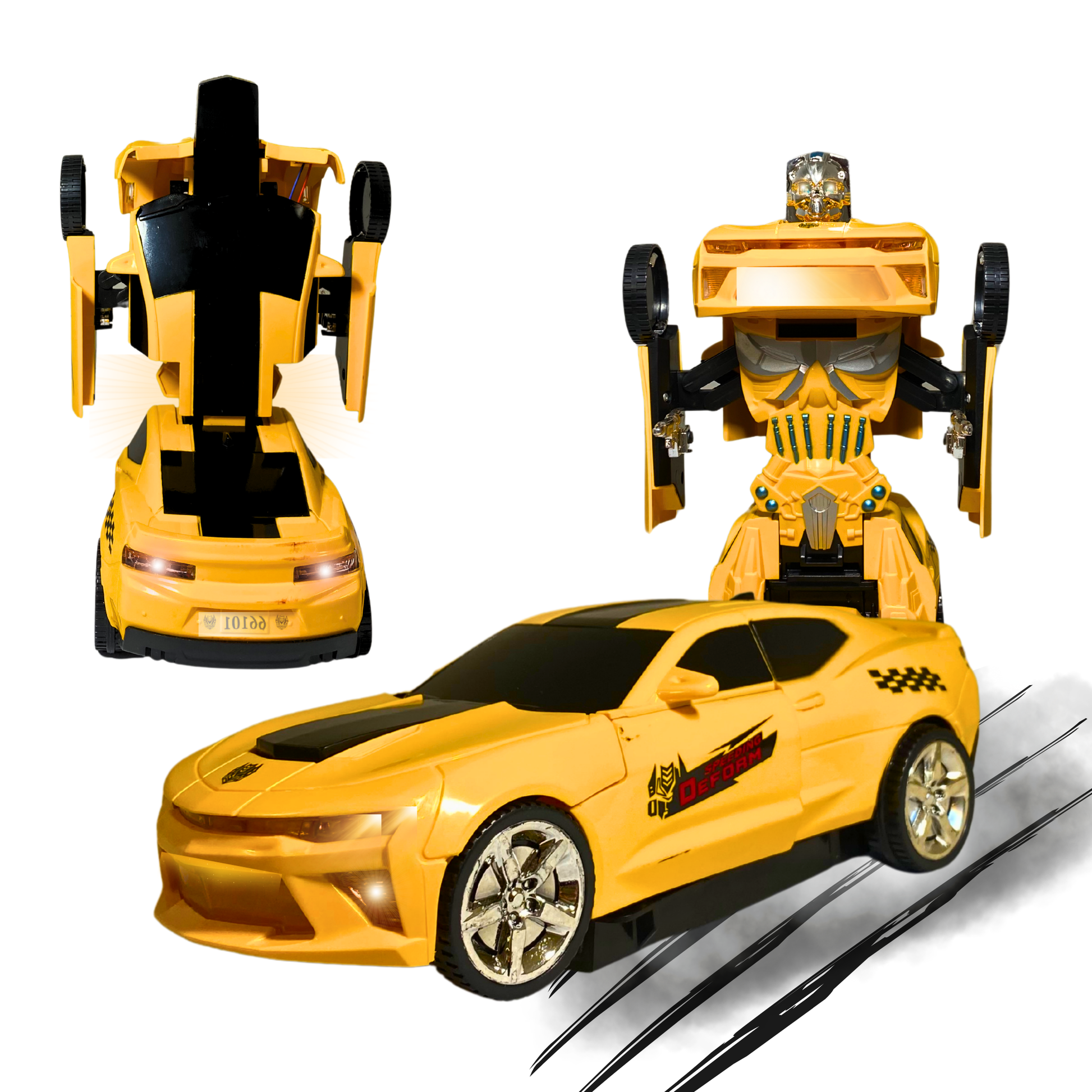 Transforming Robot Car Toy for Kids | 2-in-1 Auto Transform & Light Sound
