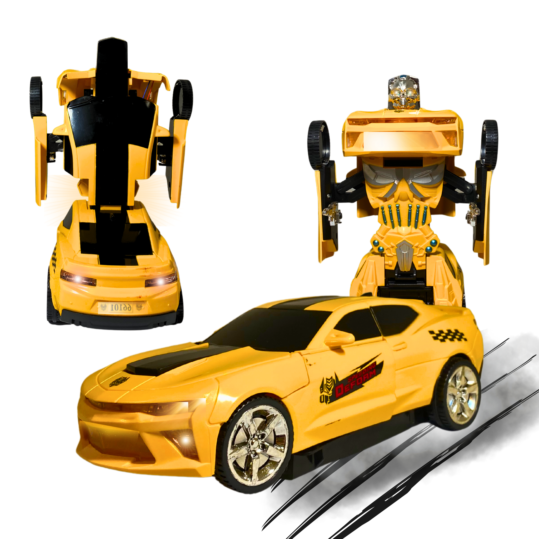 Transforming Robot Car Toy for Kids | 2-in-1 Auto Transform & Light Sound