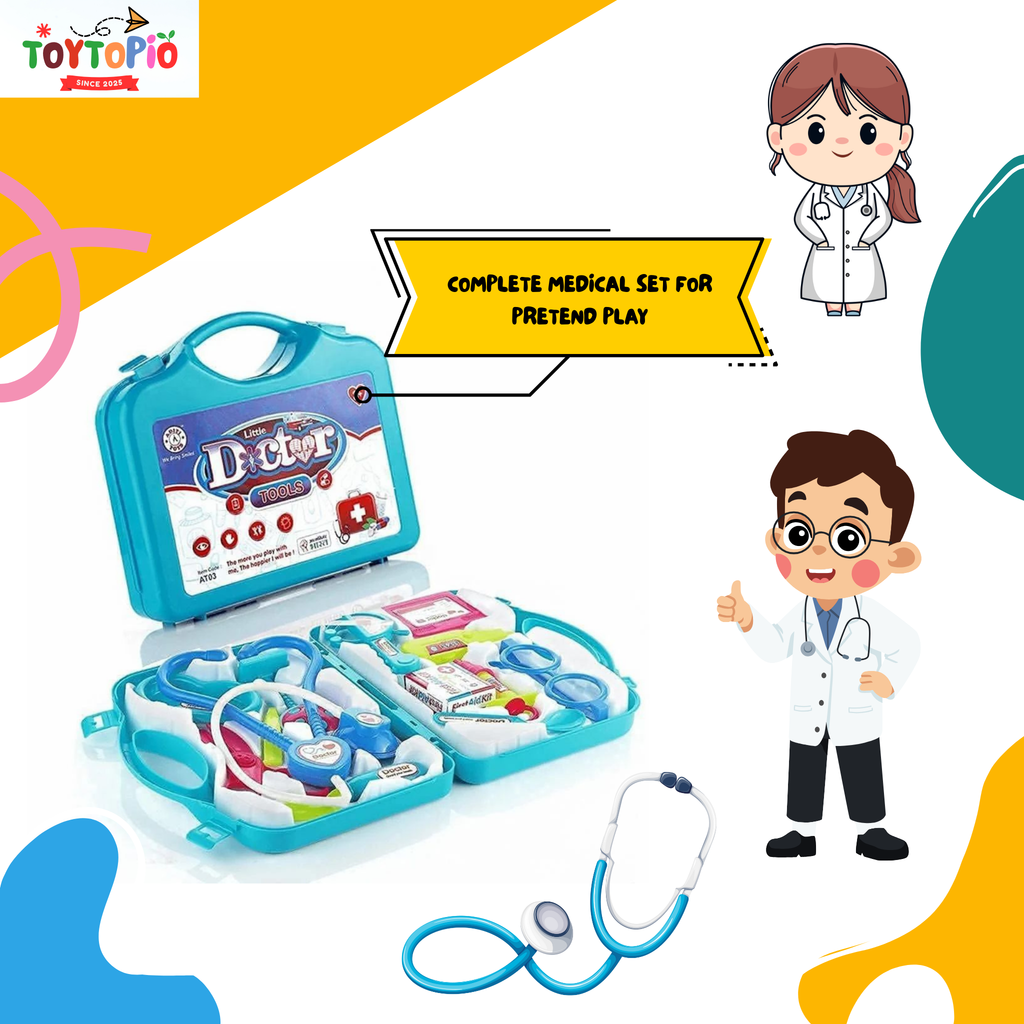 Doctor Set for Kids | Medical Playset with Stethoscope, Tools & Carry Case