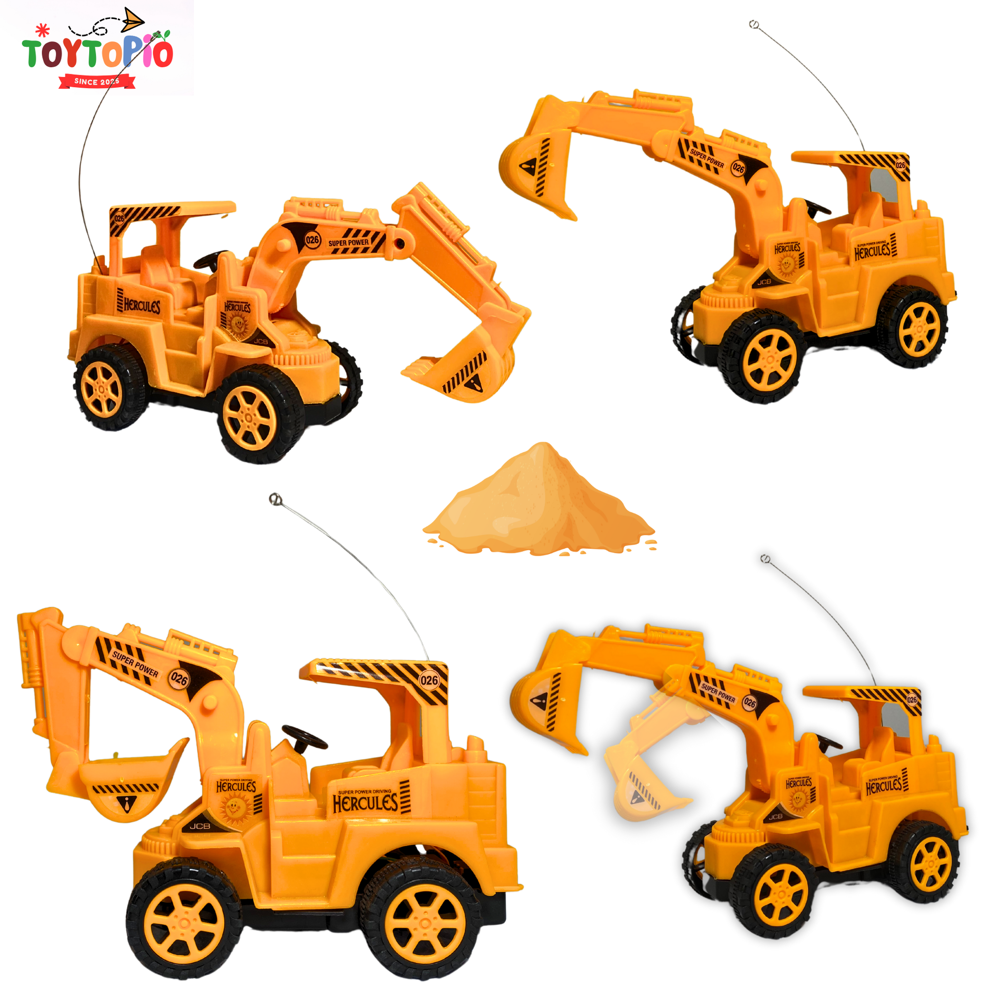 JCB Bulldozer Toy for Kids | Battery-Operated RC with 2-Way Remote Control