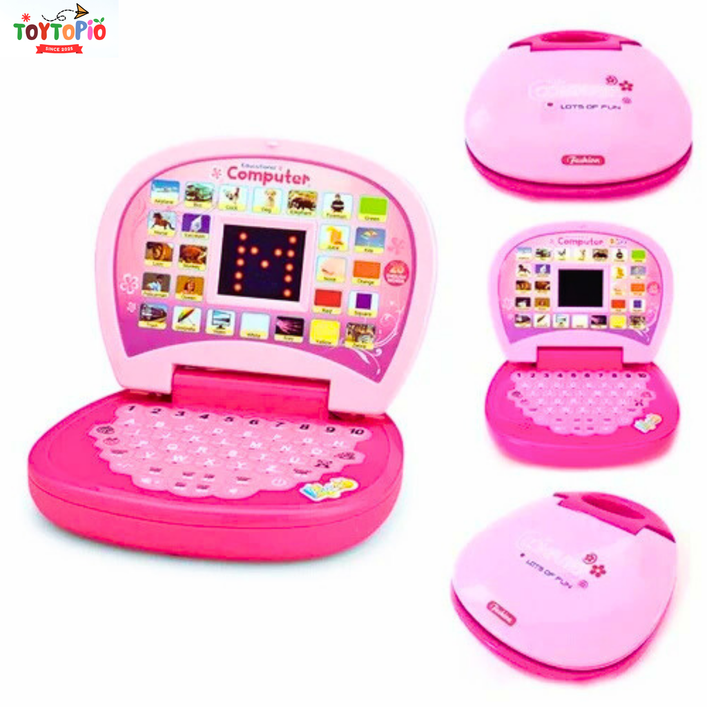 Educational ABC & 123 Learning Kids Laptop | Music, Games & LED Display